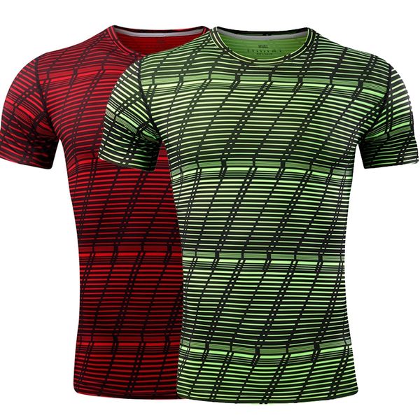 

men's t-shirt summer sports fashion quick drying short sleeve top, White;black