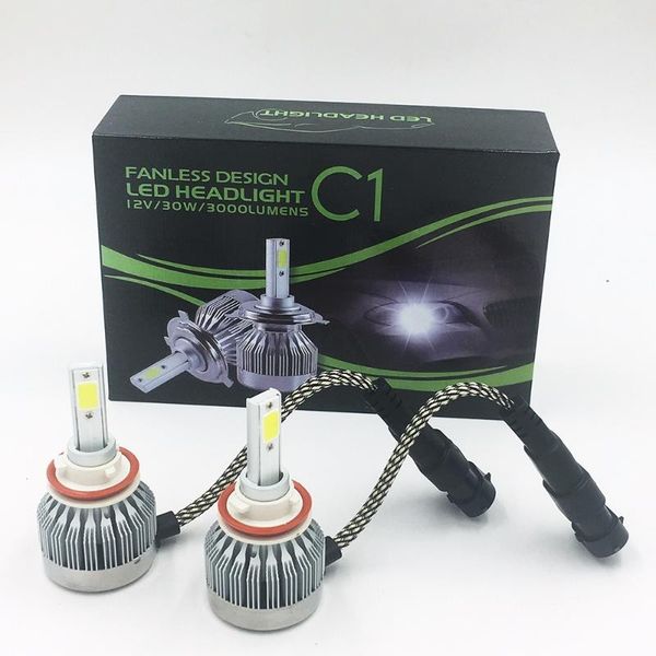 

car headlights super bright c1 del dell h11 universale fit automobile faro 24v 6000k led luce