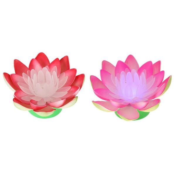 

night lights 2pcs buddhist led lotus light battery operated lamp home party holiday decor