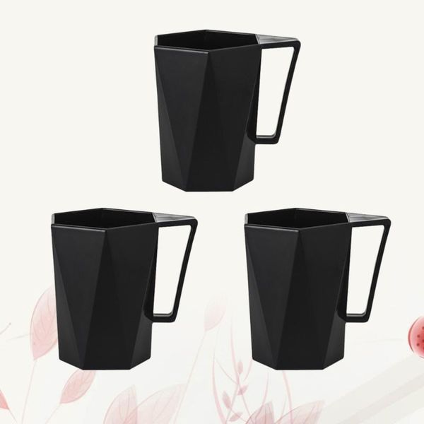 

pcs geomatric cut design tooth brushing cups gargle mug durable portable toothbrush holder washing container with handle bath accessory set
