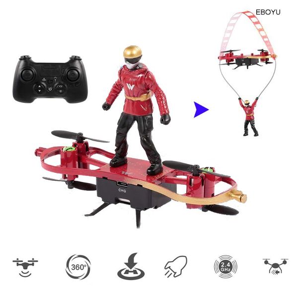 

atf5 2.4g mini rc drone skater shaped aircraft flight mode altitude hold for kids playing quadcopter toys drones