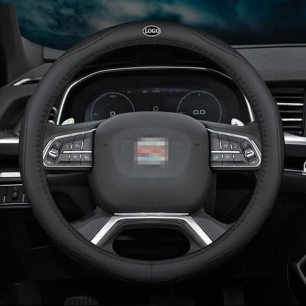 

steering wheel covers car leather cover interior accessories 38 cm for seat ibiza tarraco leon ateca toledo styling