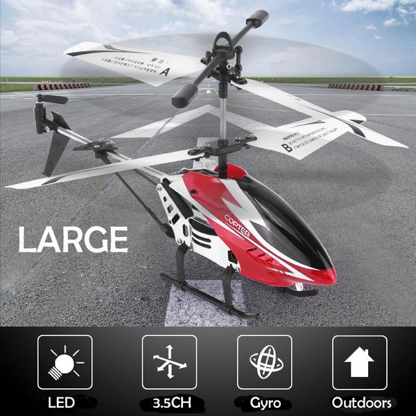 

3.5ch single blade large remote control metal alloy rc helicopter with gyro rtf for kids outdoor flying toys gift drones