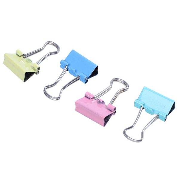 

filing supplies 60 pcs metal assorted color file paper binder clips