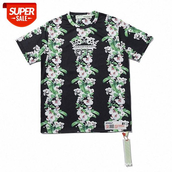 

plant flower ben pattern arrow men and women with short sleeves wholesale #mq5y, White;black
