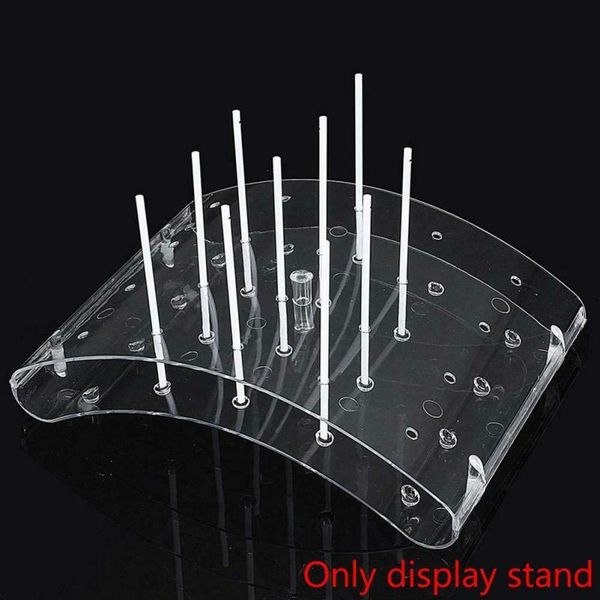 

other bakeware 20 holes transparent cake lollipop stands candy display stand holder kitchen accessories support rack