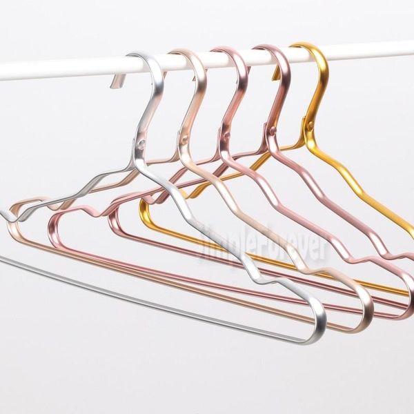 

clothes hanger durable aluminum alloy skirt dress clothing towel rack closet space saver hangers & racks