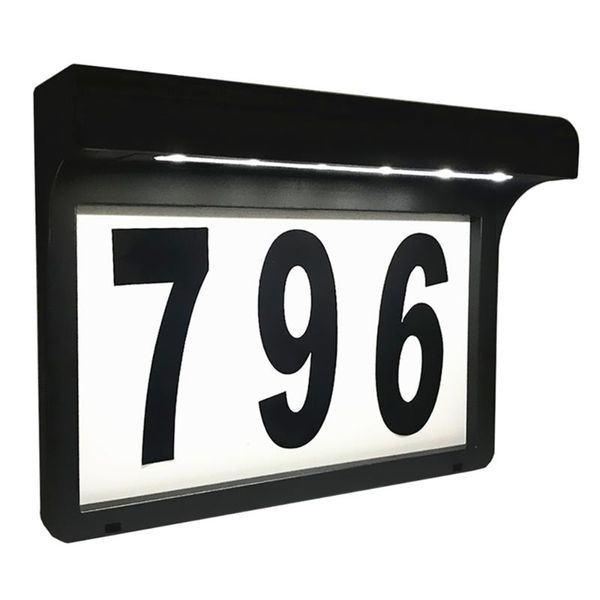 

outdoor wall lamps led solar light house number address sign illuminate for home garden door plate lamp drop