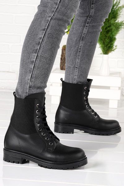 

boots woggo pnt 529172 skin lace-up women shoes, Black