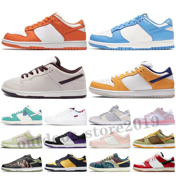 

classic fashion sb low pro shoes rubber pn street hawker chunky orange pearl green glow coast plum black white sports sneakers