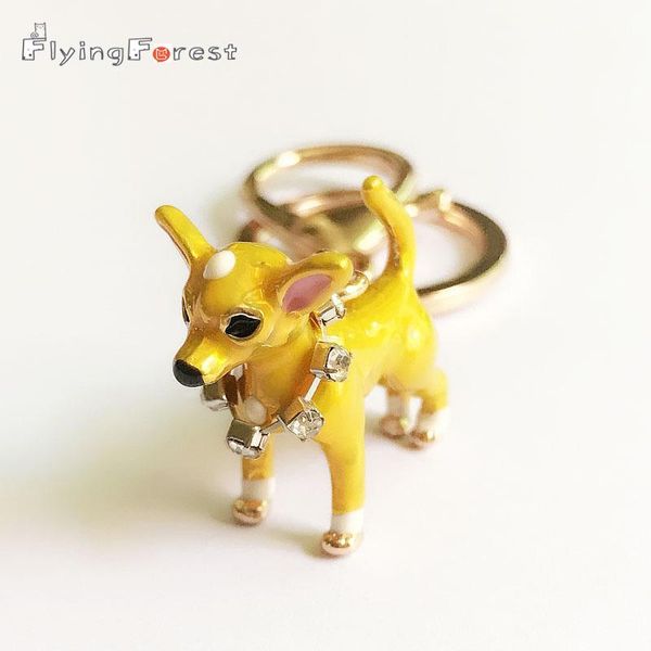 

keychains 3d metal golden retriever pet dogs car keyrings fashion jewelry women gift handbag charm key holder girl bag pendant, Silver