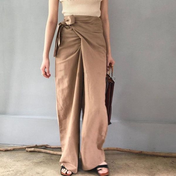 

women's pants & capris [ewq]2021 spring black women simple ladies trousers games large to life high plains vintage office of elegant, Black;white