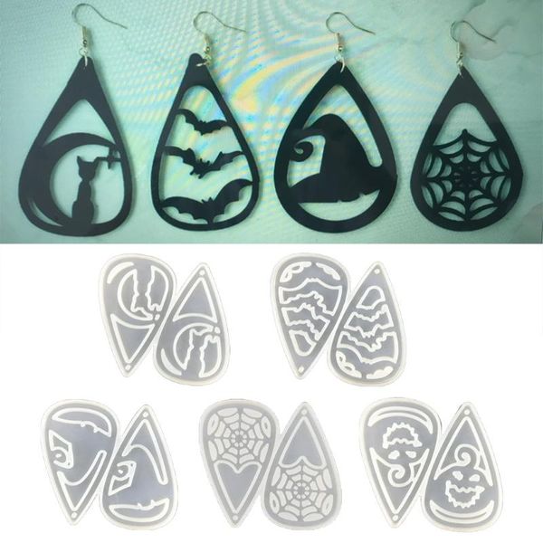 

craft tools halloween earrings mold silicone earring jewelry epoxy resin casting making diy drop
