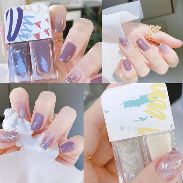 

nail polish 2 in1 no baking gel lasting quick drying non-toxic non-tearable varnishes hybrid lacquer for manicure art
