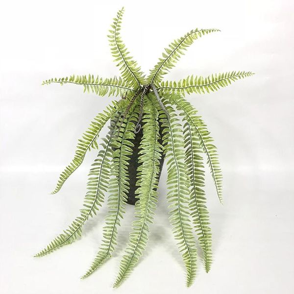 

decorative flowers & wreaths 70cm 15 heads tropical fern leafs large artificial tree wall hanging plants bouquet fake persian leaves for hom
