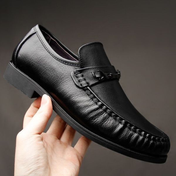 

padasso men's shoes leather drs fashion busins casual, Black