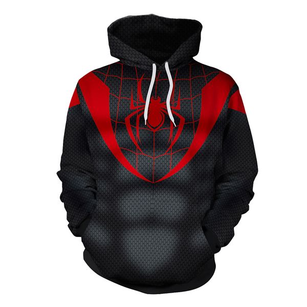 

long sleeve printing leisure trend of hoodie for spring and autumn lovers, Black
