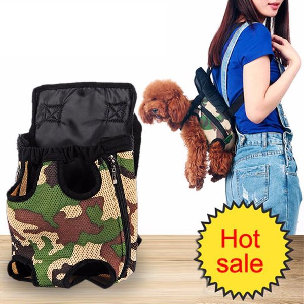 

arrival camouflage dog backpack mother kangaroo puppy carrier bags for small dogs army green pet bag car seat covers