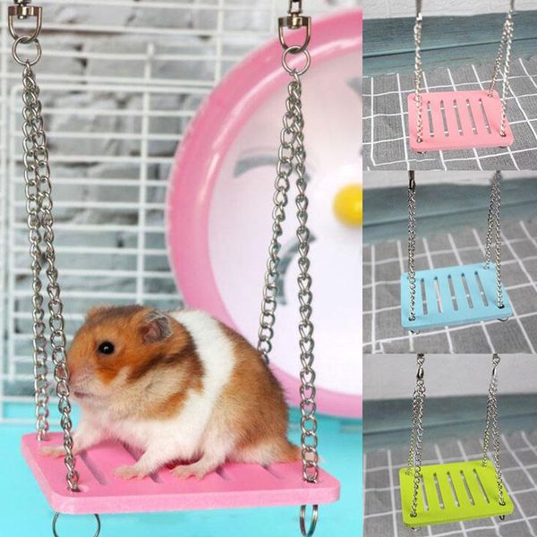 

small animal supplies 2021 cute rat parrot hamster swing hanging bed shake suspension house props pet toy products accessories