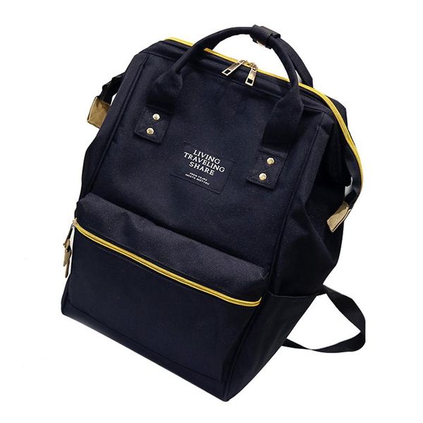 

men women backpack large capacity oxford cloth schoolbag black school bags