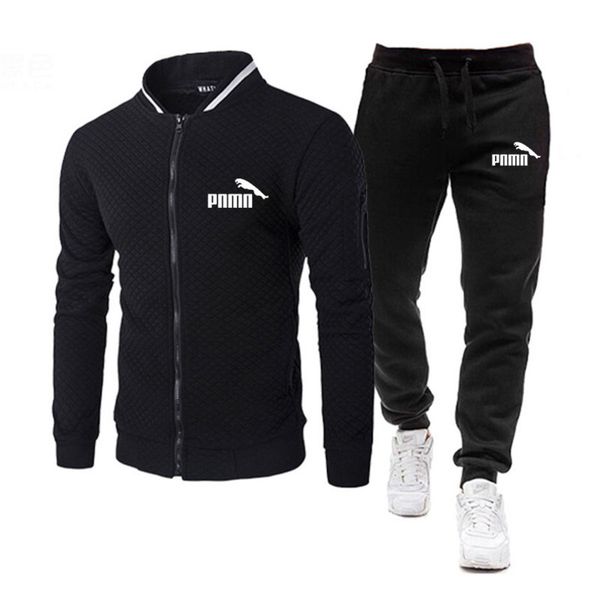 

2-piece set, including hoodie men's trousers, casual running et, zipper cardigan, new in spring and autumn 2021, Gray
