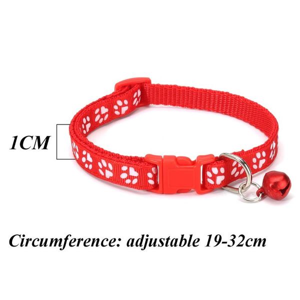 

dog collars & leashes 12pcs/lot pet collar with bell adjustable 19-32cm reflective nylon durable heavy for all breed weather