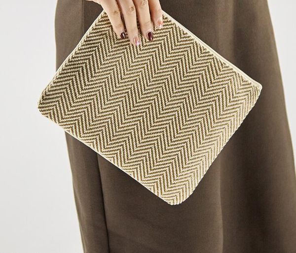 

3pcs cosmetic case women pp&canvas knitting beige large capacity makeup bags