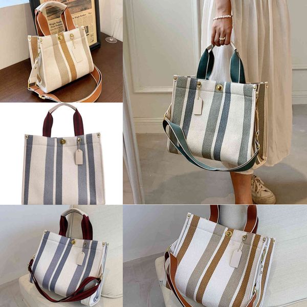 

design large capacity bag women's versatile new fashion canvas one shoulder messenger bag portable tote purses outlet