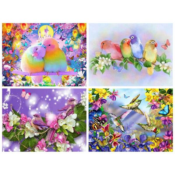 

diamond painting canvas size 5d rhinestones full square birds couple mosaic embroidery kits cross stitch animal wall decor