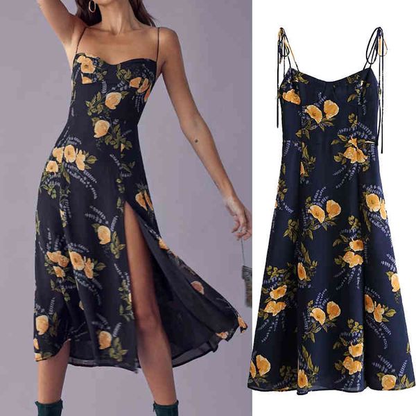 

rompers vintage fashion print dressed ladies sleeves sling spring dress, Black;white