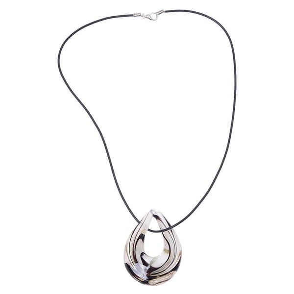 

dog collars & leashes drops colorful painting glass pendant necklace 50 x 38 mm