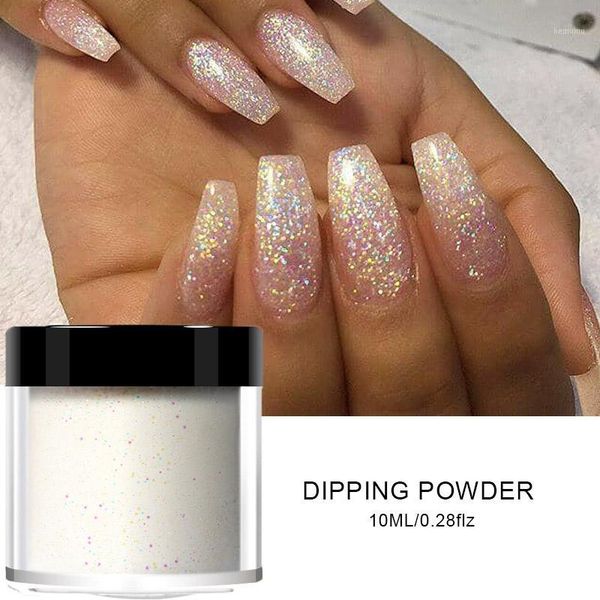 

box holographic dipping nail powders nails gradient glitter natural dry without lamp cure acrylic powder art decorations1, Silver;gold