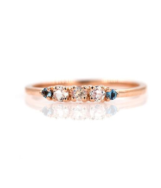 

wedding rings cross-border sources of european and american gold rainbow moonstone ring hand decoration jewelry, Slivery;golden