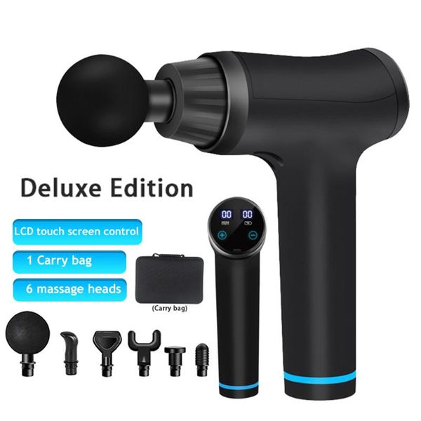 

massage gun 30 gears high frequency muscle relax body relaxation electric massager with portable bag therapy for fitness