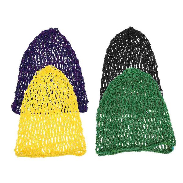 

shower caps 4pcs breathable female hair net mesh hat lady crochet hairnet