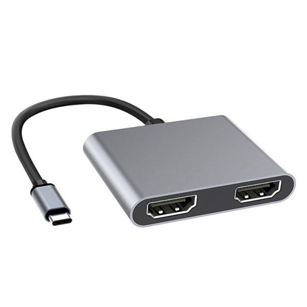 

hubs 4k converter dual usb hub type to dock station