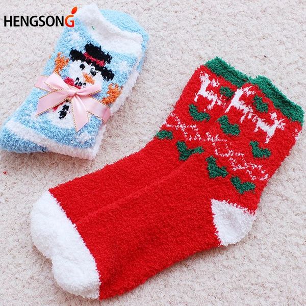 

pair warm soft women socks winter spring christmas woolen running tennis yoga sports for girls ladies dp968188, Black