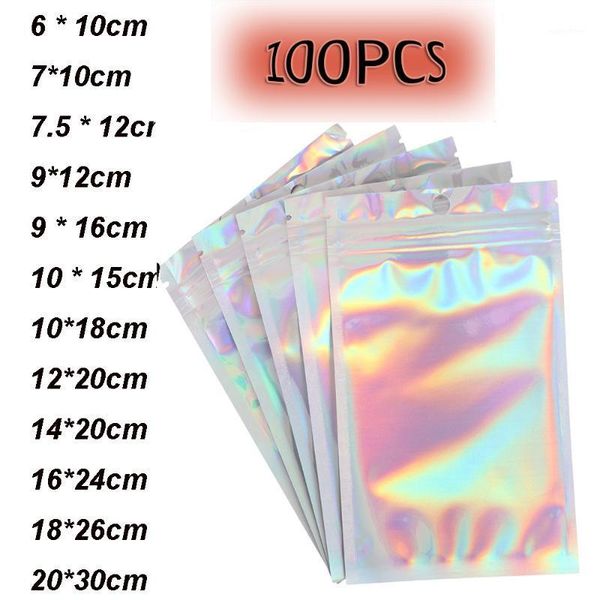 

100pcs wholesale self seal reclosable pouches false eyelashes aluminum foil packaging bag retail snacks storage waterproof pack1
