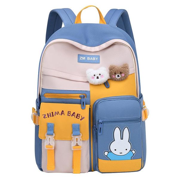 

school bags primary nylon bag 2021 fashion girls cartoon schoolbag with cute bear backpack children mochila