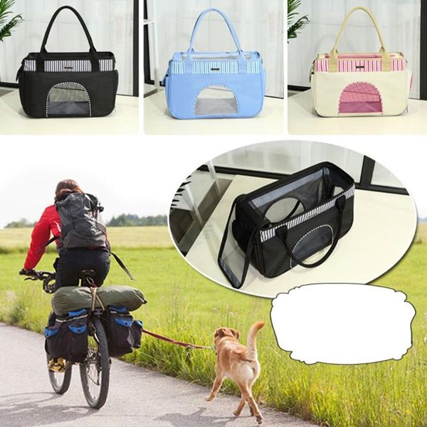 

cat carriers,crates & houses lightweight mesh window pet carrier handbag breathable multifunctional leisure d08f