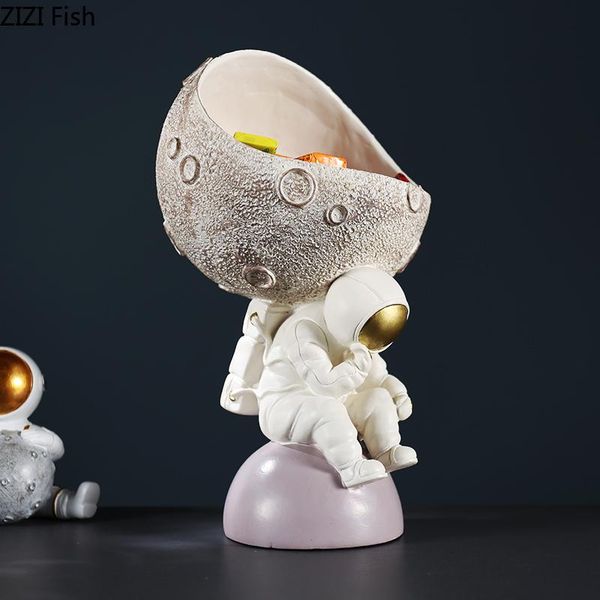 

decorative objects & figurines astronaut storage ornament snack nuts organizer candy jar cosmonaut dinner table deskdecor modern home de