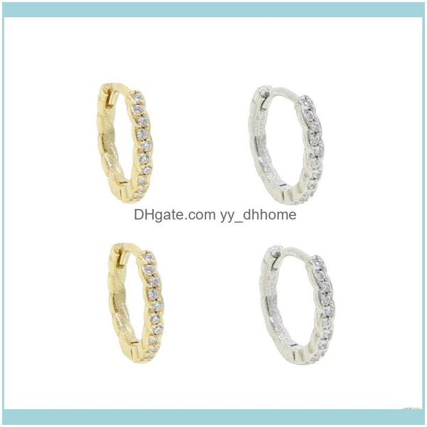 

other jewelryother 100% 925 sterling sier tiny geometric circle small hie hoop earrings micro paved cz for women minimalist delicate jewelry, Slivery;golden