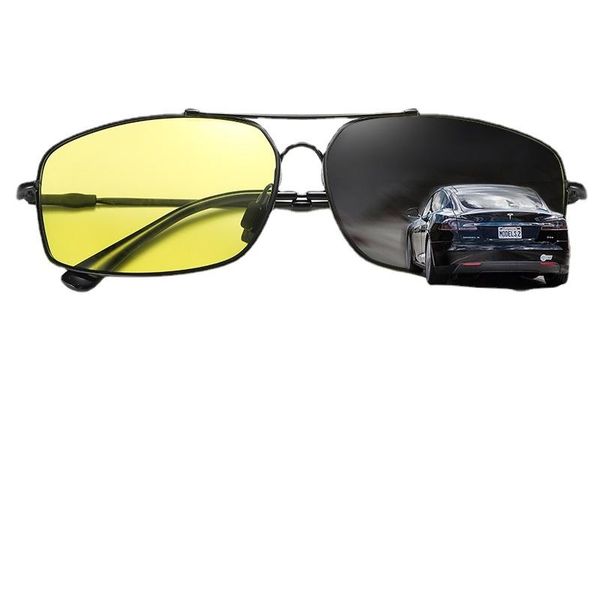 

sunglasses memory metal pochromic men polarized women day night vision driving goggles sun glasses, White;black