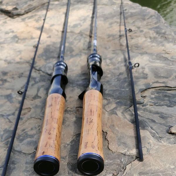

boat fishing rods 1.68m ultralight carbon lure rod ul solid tips slow motion wooden handle casting spinning pesca