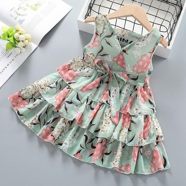 

baby / toddler girl pretty floral print layered dresses girl's, Red;yellow