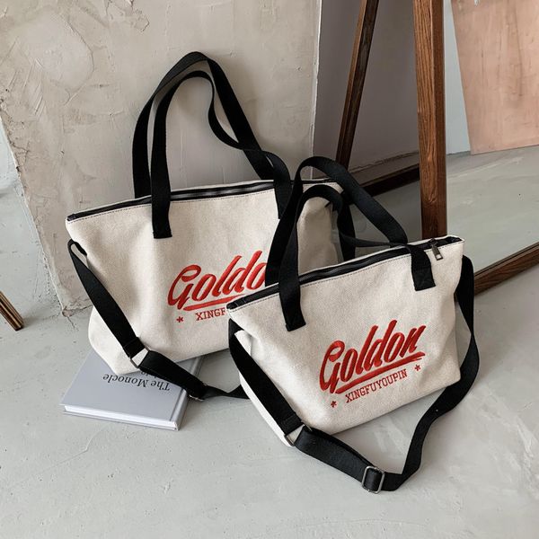 

messenger bags messenger bagsversatile 2021 fashion leisure large capacity one shoulder women's letter canvas tote bag
