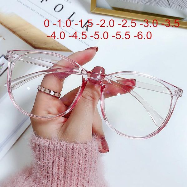 

sunglasses 2021 prescription eyeglasses women men optical computer nearsighted eye wear finished myopia glasses -1.0 -1.5 -2.0 -2.5, White;black
