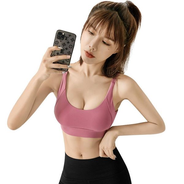 

gym clothing adjustable back sport bras women running patch stitching yoga bra shockproof brassiere sports push up sportswear, White;black