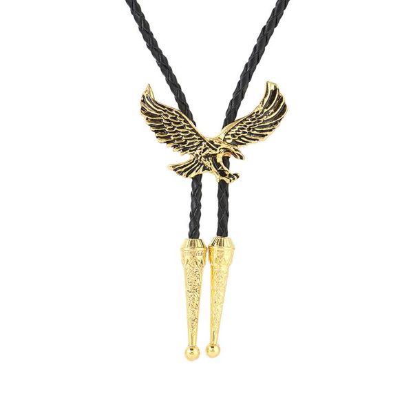 

neck ties kdg western cowboy zinc alloy wings high flying eagle bolo tie men and women shirt accessories, Blue;purple