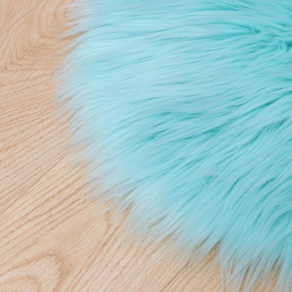 

bath mats plush modern round area rug shag floor mat carpet for living room bedroom kids nursery 30 (white)